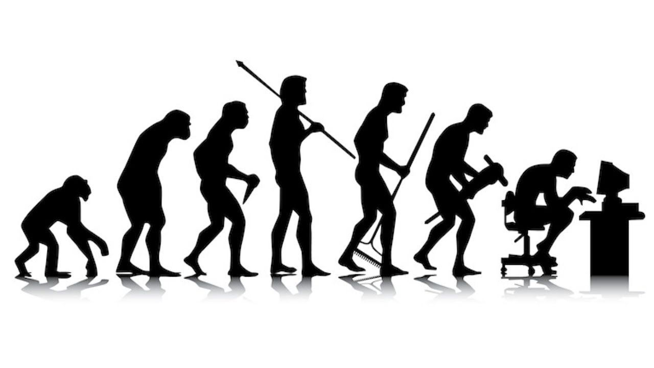 Эволюция из обезьяны в парашютиста